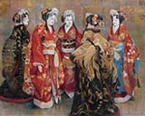 「淡路人形(幕間に集う)」