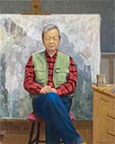 「画室にて」