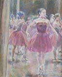 「ポーズする踊り子」